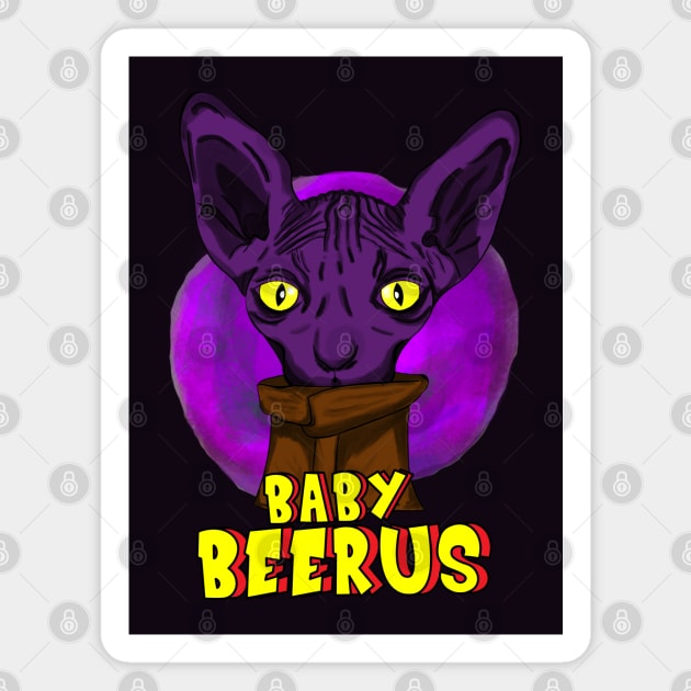 Baby little Beerus Magnet by LfgMike